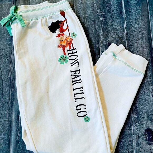 Disney Princess Moana How Far I’ll Go Jogger Lounge Pants S - Picture 1 of 6